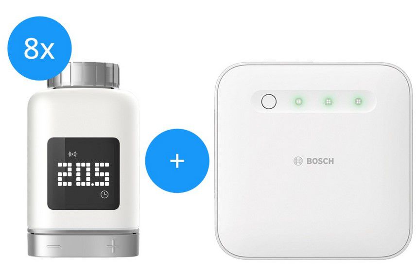 Tink Bosch Sale: z.B. Bosch Starter Set Heizung + 8 Thermostate für 415€ (statt 699€)
