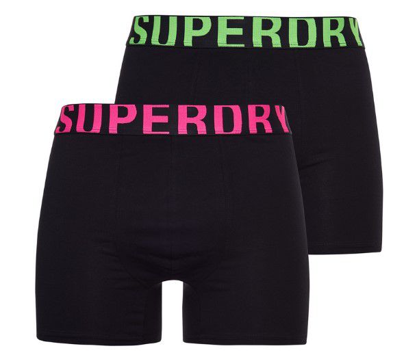 2er Set Superdry Dual Logo Herren Boxershorts Bio Baumwolle für 11,95€ (statt 20€)