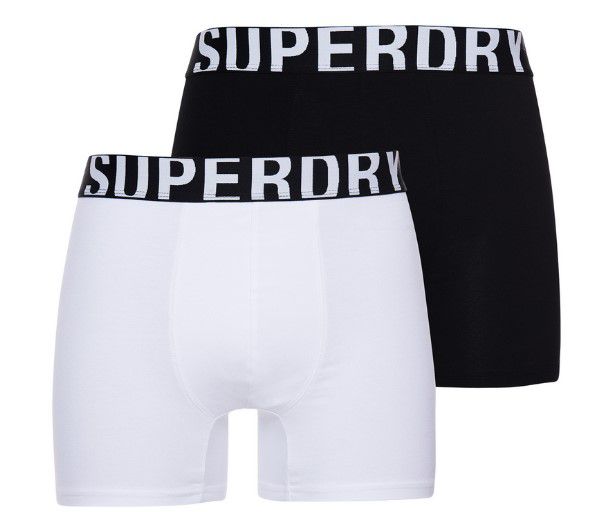 2er Set Superdry Dual Logo Herren Boxershorts Bio-Baumwolle für 11,95€ (statt 20€)