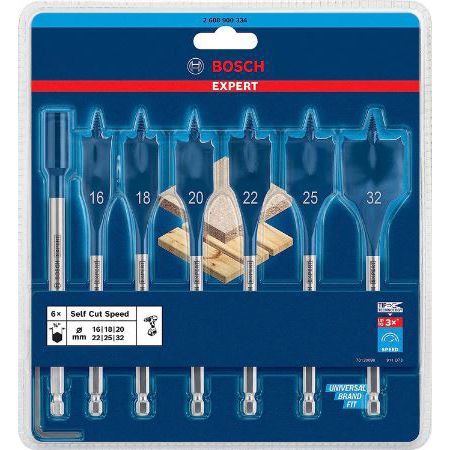 Bosch Professional Expert SelfCut Speed Flachfräsbohrer Set für 15,57€ (statt 19€)