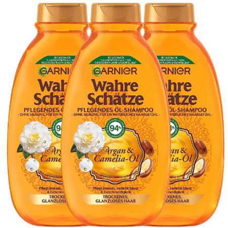 3er Pack Garnier Wahre Schätze Öl Shampoo, 250ml ab 5,16€ (statt 8€)