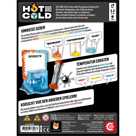 Game Factory Hot and Cold, Partyspiel 7,93€ (statt 17€)