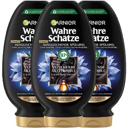 3er Pack Garnier Wahre Schätze Ausgleichende Spülung, 200ml ab 4,48€ (statt 6€)