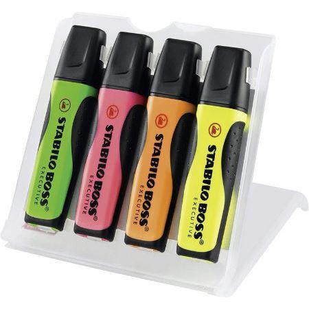 4er Pack Stabilo Boss Executive Textmarker für 3,99€ (statt 7€)