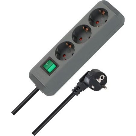 Brennenstuhl Eco Line 3 Fach Steckdosenleiste für 3,99€ (statt 7€)