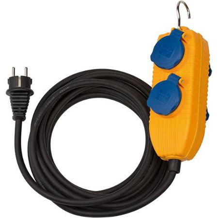 Brennenstuhl 4 Fach Baustellenkabel mit Powerblock für 13,56€ (statt 19€)