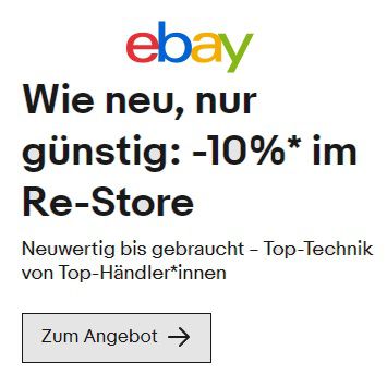 ebay 10% auf gebrauchte/Refurbished Produkte z.B. ThinkPad T480 für 224€