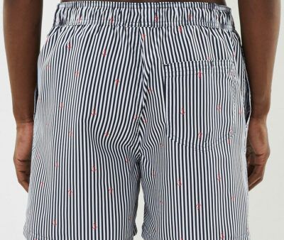 Jack and Jones Mini Stripe Badeshorts in Blau/Weiß ab 10,99€ (statt 19€)