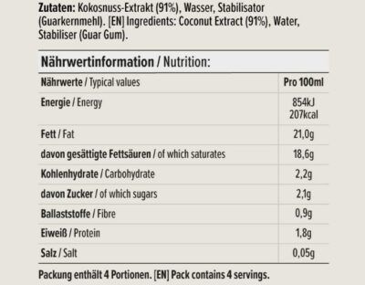 by Amazon Kokosmilch   400ml Dose mit 91% Kokosnussanteil für 1,19€