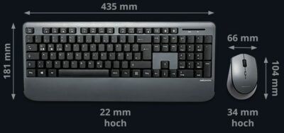 Medion Life E81114 Bluetooth Tastatur und Maus Set für 20€ (statt 30€)