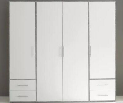 Kleiderschrank Valencia in Beton Optik ab 271,99€ (statt 330€)