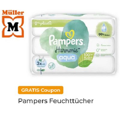 Couponplatz: 2x Pampers Feuchttücher kaufen und 1x gratis dazu