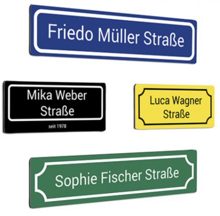 Personalisiertes Straßenschild für 12,95€ (statt 35€)