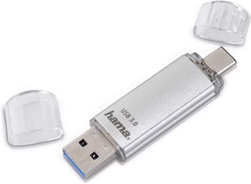 Hama USB 3.0 & USB 3.1 Type C Stick mit 256GB für 15,81€ (statt 24€)