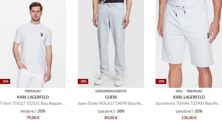 Modivo Sale mit bis zu 50% Rabatt auf BOSS, Armani, Lacoste u.v.m.