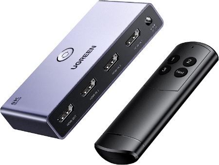 UGREEN 3 in 1 HDMI 2.1 Switch mit Fernbedienung für 33,89€ (statt 46€)
