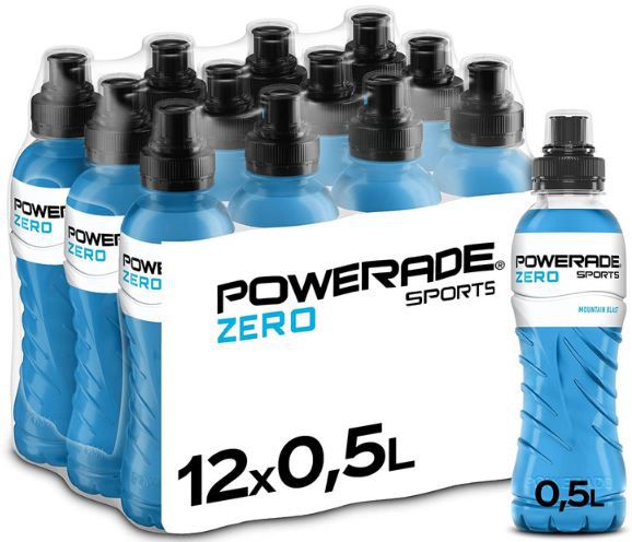 12x Powerade Sports Mountain Blast Zero 0,5L ab 9,89€ (statt 15€)