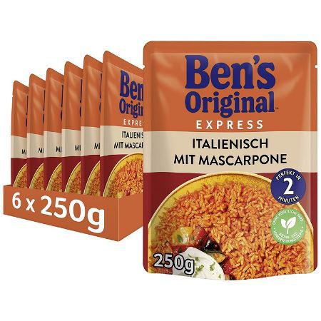 6er Pack Ben&#8217;s Express-Reis Tomate &#038; Mascarpone ab 10,16€ (statt 14€)