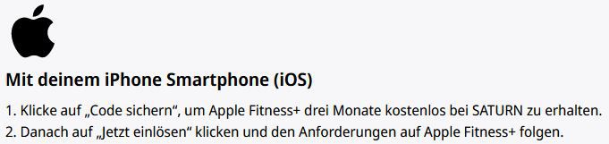 3 Mon. Apple Fitness+ GRATIS für Neukunden oder 2 Mon. für Bestandskunden