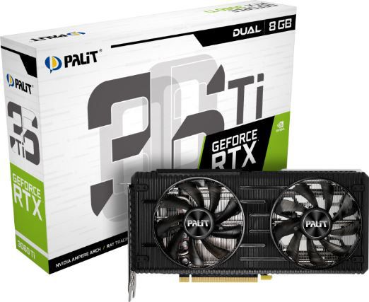 Palit RTX 3060 Ti Dual 8G GDDR6 Grafikkarte für 334,19€ (statt 358€)