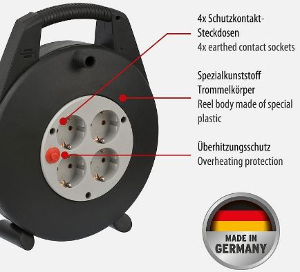 Brennenstuhl Vario Line Kabelbox, 4 fach, 10m für 16,95€ (statt 22€)