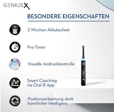 Oral B Genius X Elektrische Zahnbürste für 69,99€ (statt 84€)   20€ Cashback