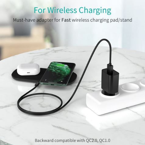 BHHB USB C Ladegerät mit 1M Kabel & 18W QC 3.0 für 6,95€ (statt 12€)