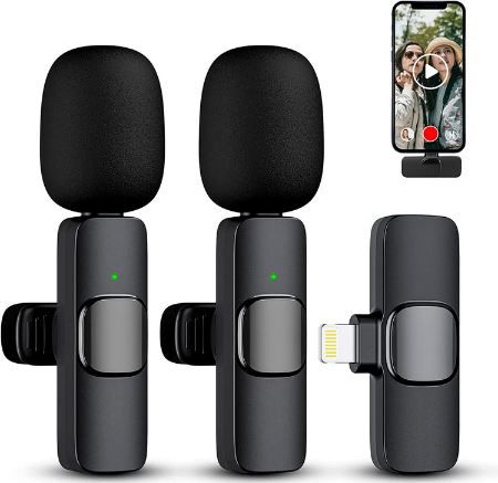 Aichoof Wireless Lavalier Mini-Mikrofone für 18,49€ (statt 37€)