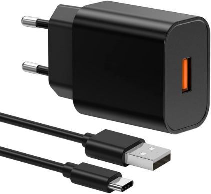 BHHB USB C Ladegerät mit 1M Kabel & 18W QC 3.0 für 6,95€ (statt 12€)