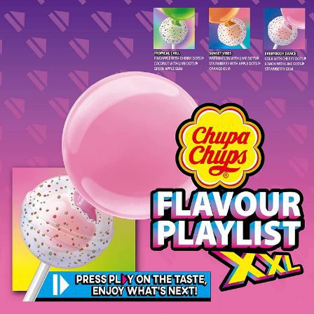 🍭 25er Pack Chupa Chups XXL Flavour Playlist Lutscher für 7,99€ (statt 16€)