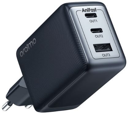 Oraimo USB C 65W Schnellladegerät mit 3 Ports für 20,99€ (statt 30€)