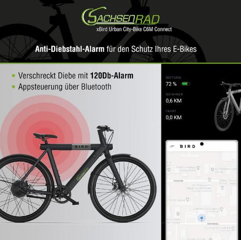 SachsenRAD C6M xBird Urban City Bike Connect für 1.301,95€ (statt 1.499€)