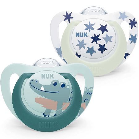 2er Pack NUK Star Babyschnuller Day &#038; Night für 3,99€ (statt 6€)