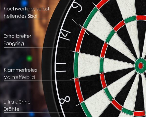 Kesser Professional Dartboard Inkl. Pfeile & Flights für 44,70€ (statt 55€)
