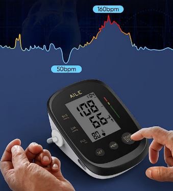 AILE Oberarm Blutdruckmessgerät für 2 Benutzer für 15,93€ (statt 24€)