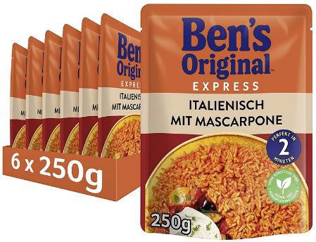 6er Pack Bens Express Reis Tomate & Mascarpone ab 10,16€ (statt 14€)