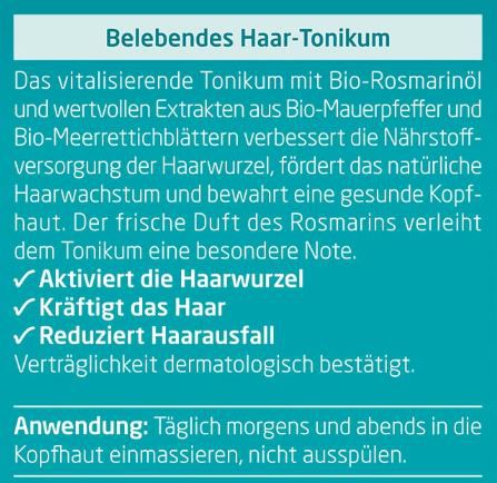 Weleda Bio Haar Tonikum gegen Haarausfall, 100ml für 6,81€ (statt 11€)