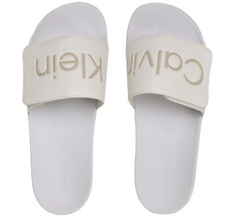 Calvin Klein Adj Pool Slide Pu Pantoletten für 35,20€ (statt 44€)
