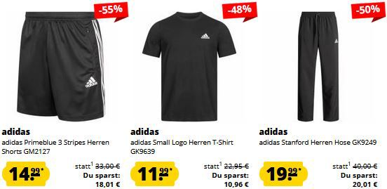 adidas Basic Sale ab 11,99€   z.B. Pro Model 2G Schuhe ab 40€ (statt 50€)