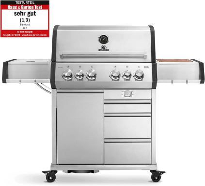 Burnhard Earl 4 Brenner Gasgrill mit Heckbrenner für 1.358,51€ (statt 1.499€)