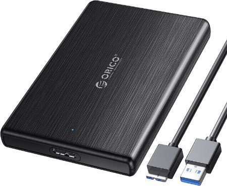 ORICO 2,5 USB C Festplattengehäuse, USB 3.0 auf SATA III für 7,99€ (statt 16€)