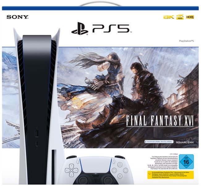Sony PlayStation 5 FINAL FANTASY XVI Bundle für 456,48€ (statt 519€)