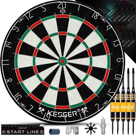 Kesser Professional Dartboard Inkl. Pfeile & Flights für 44,70€ (statt 55€)