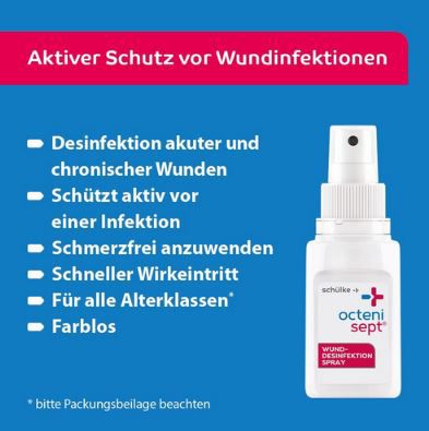 octenisept Wund Desinfektion Spray, 50ml ab 5,65€ (statt 10€)