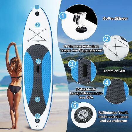 HomeMiYN Stand Up Paddling Board Set für 119,99€ (statt 200€)