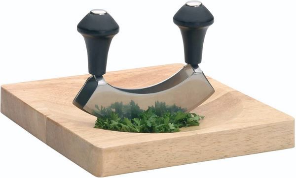 KitchenCraft Mezzaluna Hackmesser + Brett für 17,99€ (statt 30€)