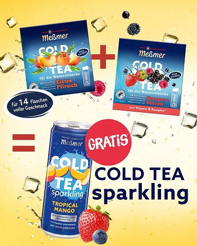 2x COLD TEA kaufen   Dose COLD TEA Sparkling gratis   nur Pfand zahlen
