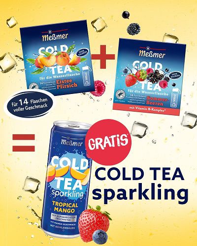 2x COLD TEA kaufen   Dose COLD TEA Sparkling gratis   nur Pfand zahlen