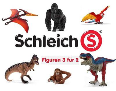 Schleich: 3 für 2 Aktion auf alle Einzelfiguren