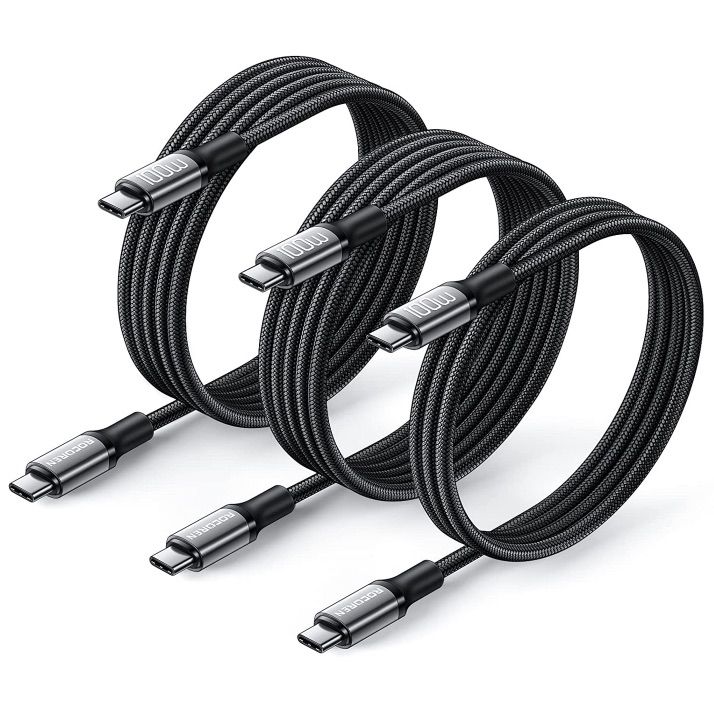 3x Rocoren USB C auf USB C Kabel (2m+2m+1m) für 9,94€ &#8211; Prime